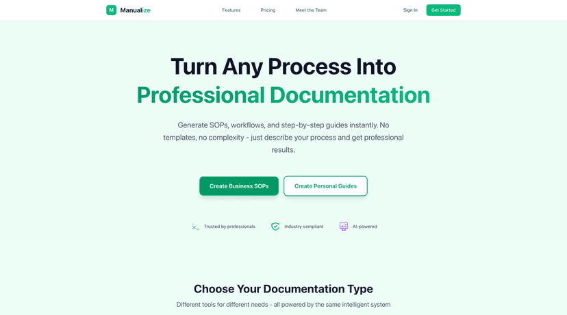 Manualize App Screenshot